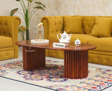 Bellandur Solid Wood Oval Coffee Table
