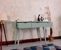 Bengaluru Solid Wood 3 Drawer Console Table - Console Table - Furniselan - Silt-Green