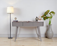 Bengaluru Solid Wood 3 Drawer Console Table - Console Table - Furniselan - Cool-Grey