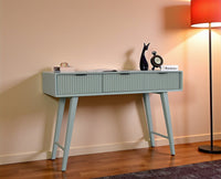 Bengaluru Solid Wood 3 Drawer Console Table - Console Table - Furniselan - Silt-Green