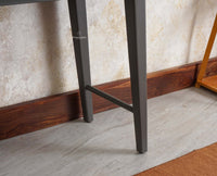 Bengaluru Solid Wood 3 Drawer Console Table Furniselan Slate-Grey