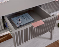 Bengaluru Solid Wood 3 Drawer Console Table - Console Table - Furniselan - Cool-Grey