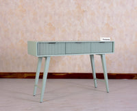 Bengaluru Solid Wood 3 Drawer Console Table - Console Table - Furniselan - Silt-Green