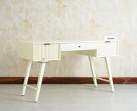 Bengaluru Solid Wood 3 Drawer Study Laptop Table Furniselan Frosty White