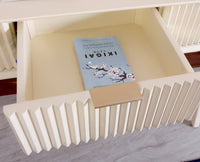 Bengaluru Solid Wood 3 Drawer Study Laptop Table - Console Table - Furniselan Frosty White