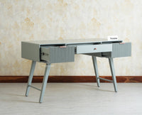 Bengaluru Solid Wood 3 Drawer Study Laptop Table Furniselan Cool Grey