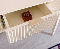 Bengaluru Solid Wood 3 Drawer Study Laptop Table - Console Table - Furniselan Frosty White