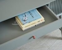 Bengaluru Solid Wood 3 Drawer Study Laptop Table Furniselan Cool Grey