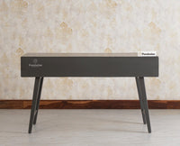 Bengaluru Solid Wood 3 Drawer Study Laptop Table With Chair Furniselan Slate-Grey