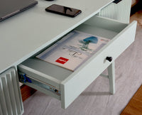 Bengaluru Solid Wood 3 Drawer Study Laptop Table With Chair - Console Table - Furniselan - Silt-Green