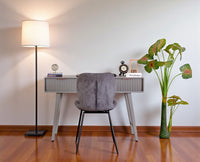 Bengaluru Solid Wood 3 Drawer Study Laptop Table with Chair - Console Table - Furniselan - Cool-Grey