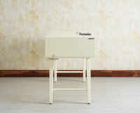 Bengaluru Solid Wood 3 Drawer Study Laptop Table With Chair Furniselan Frosty White