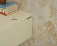 Bengaluru Solid Wood 3 Drawer Study Laptop Table With Chair Furniselan Frosty White