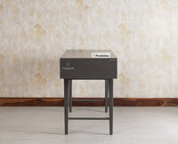 Bengaluru Solid Wood 3 Drawer Study Laptop Table With Chair Furniselan Slate-Grey
