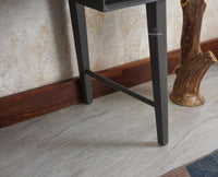 Bengaluru Solid Wood 3 Drawer Study Laptop Table With Chair Furniselan Slate-Grey