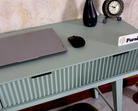 Bengaluru Solid Wood 3 Drawer Study Laptop Table with Chair - Console Table - Furniselan - Silt-Green