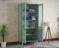 Bengaluru Solid Wood Bookshelf Cabinet four Doors - Bookshelf - Furniselan