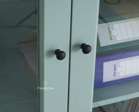 Bengaluru Solid Wood Bookshelf Cabinet four Doors - Bookshelf - Furniselan
