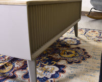 Bengaluru Solid Wood Coffee Table One Drawer - Coffee Table - Furniselan - Cool-Grey