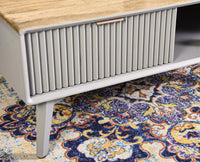 Bengaluru Solid Wood Coffee Table One Drawer - Coffee Table - Furniselan - Cool-Grey