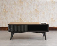 Bengaluru Solid Wood Coffee Table One Drawer - Coffee Table - Furniselan - Slate-Grey