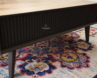 Bengaluru Solid Wood Coffee Table One Drawer - Coffee Table - Furniselan - Slate-Grey