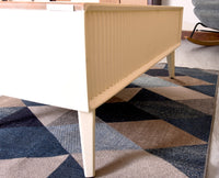 Bengaluru Solid Wood Coffee Table One Drawer - Coffee Table - Furniselan - Frosty-White