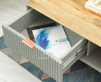 Bengaluru Solid Wood Coffee Table One Drawer Furniselan Cool Grey
