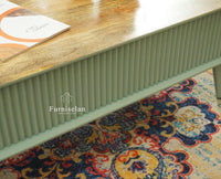 Bengaluru Solid Wood Coffee Table One Drawer Furniselan Silt Green