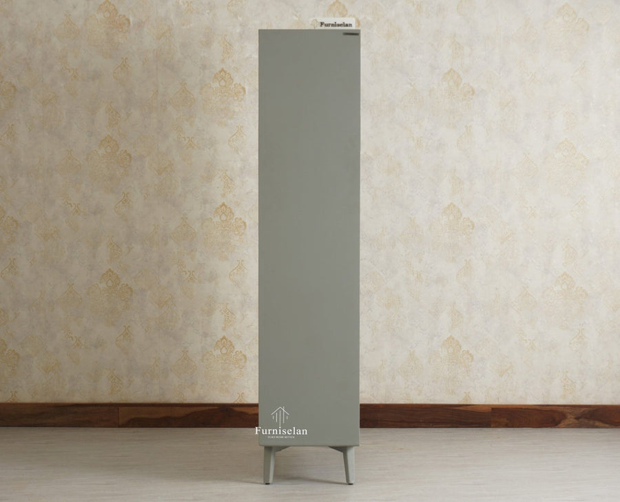 Bengaluru Solid Wood Crockery Cabinet four Doors Furniselan Cool Grey