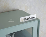 Bengaluru Solid Wood Crockery Cabinet four Doors Furniselan Silt-Green