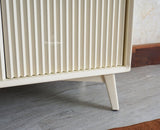 Bengaluru Solid Wood Crockery Cabinet four Doors - Tv Cabinet - Furniselan - Frosty White