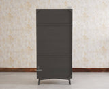 Bengaluru Solid Wood Crockery Cabinet four Doors - Tv Cabinet - Furniselan Slate-Grey