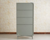 Bengaluru Solid Wood Crockery Cabinet four Doors Furniselan Cool Grey