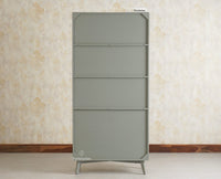 Bengaluru Solid Wood Crockery Cabinet four Doors Furniselan Cool Grey