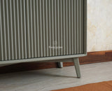 Bengaluru Solid Wood Crockery Cabinet four Doors Furniselan Cool Grey