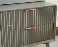 Bengaluru Solid Wood Dressing Table Furniselan Cool Grey