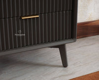 Bengaluru Solid Wood Dressing Table - Furniselan Slate-Grey