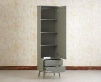 Bengaluru Solid Wood Dressing Table Furniselan Cool Grey