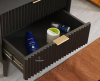 Bengaluru Solid Wood Dressing Table - Furniselan Slate-Grey