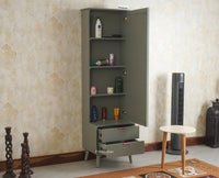 Bengaluru Solid Wood Dressing Table Furniselan Cool Grey