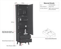 Bengaluru Solid Wood Dressing Table Furniselan Frosty White