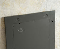 Bengaluru Solid Wood Frame with Mirror Furniselan Slate Grey
