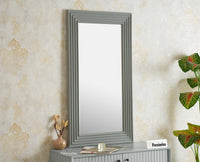 Bengaluru Solid Wood Frame with Mirror Furniselan Cool Grey