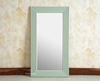 Bengaluru Solid Wood Frame with Mirror Furniselan Silt Green