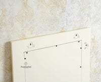 Bengaluru Solid Wood Frame with Mirror Furniselan Frosty White