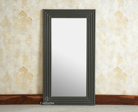 Bengaluru Solid Wood Frame with Mirror Furniselan Slate Grey