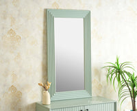 Bengaluru Solid Wood Frame with Mirror Furniselan Silt Green