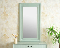 Bengaluru Solid Wood Frame with Mirror Furniselan Silt Green