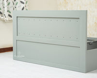 Bengaluru Solid Wood King Size Bed in Storage Box - Furniselan Cool Grey